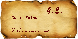 Gutai Edina névjegykártya